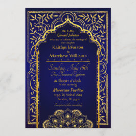 Convite para casamento de noites árabes de Bollywo