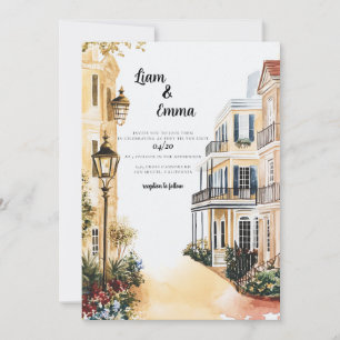 Convite para Casamento de Nova Orleans Louisiana