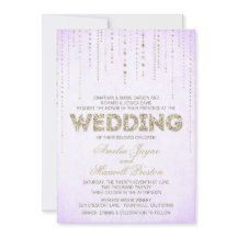 Convite para Casamento de Olhar com Leitura Roxa e