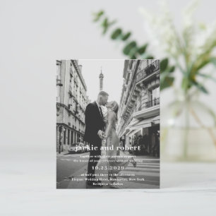 Convite para Casamento de Orçamento de Foto Modern