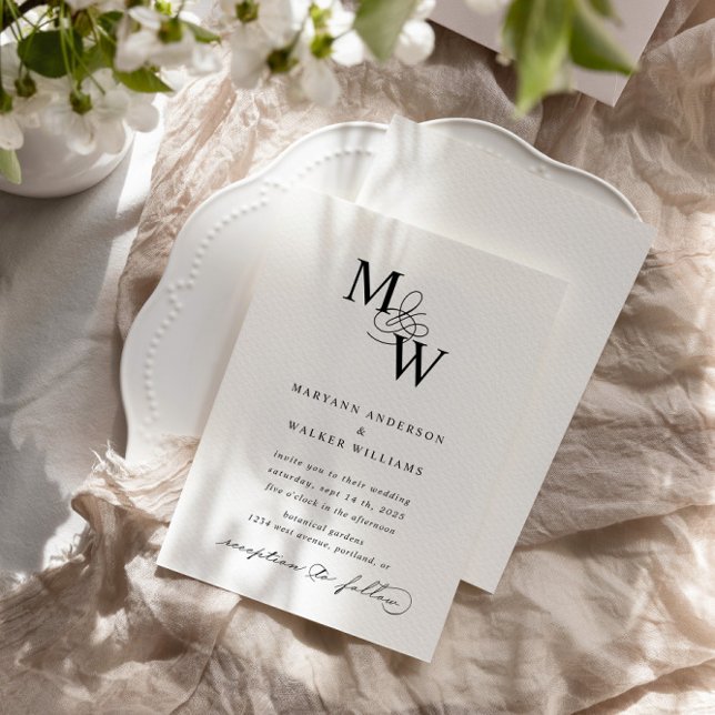 Convite para Casamento de Orçamento de Tipografia  (Criador carregado)