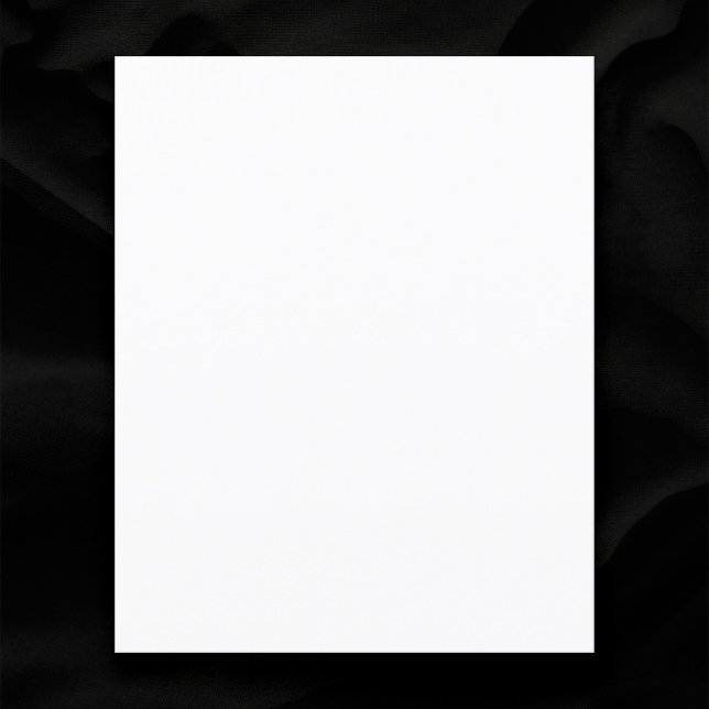 Convite para Casamento de Orçamento de Vazio de 4, (Plain white 4.5" x 5.6" small blank budget wedding invitation)