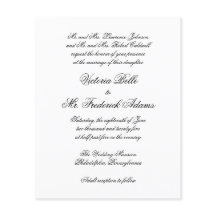 Convite para Casamento de Orçamento Formal Elegant