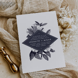 Convite Para Casamento De Orquídeas Da Meia-Noite