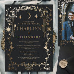 Convite para Casamento de Ouro Sun &Moon Ivy<br><div class="desc">Convite para Casamento de Ouro Sun &Moon Ivy</div>