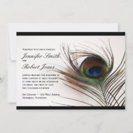 Convite Para Casamento De Pacock Feather