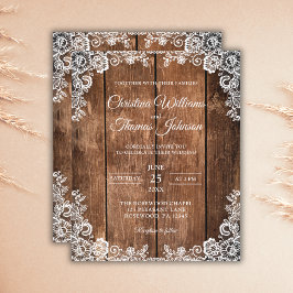 Convite para Casamento de País de Orçamento