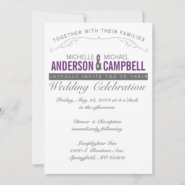 Convite para Casamento de País Russo (Frente)