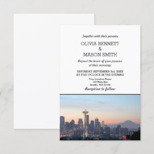 Convite Para Casamento De Paisagem Em Skyline