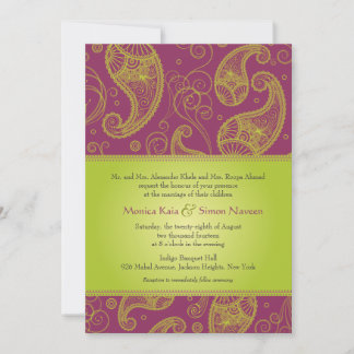 Convite para Casamento de Paisley Dreams