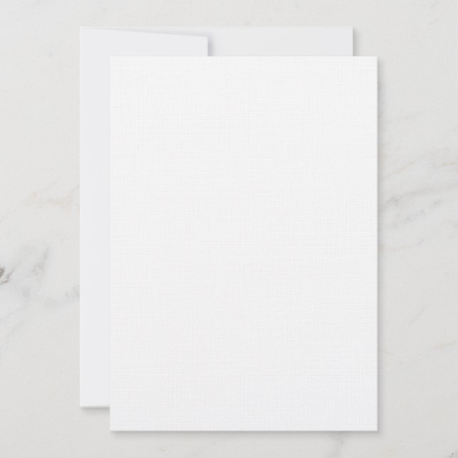 Convite para Casamento de Papel Linen de 7" x 5" (Frente)