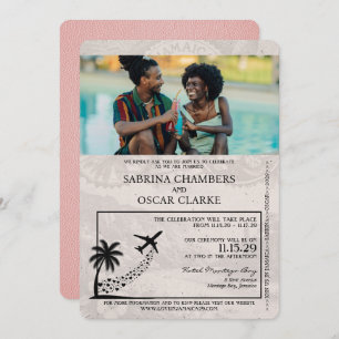 Convite para Casamento de Passaportes da Jamaica R