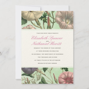 Convite para Casamento de Pastel Garden