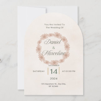 Convite para Casamento de Pastel Suave