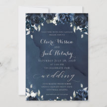 Convite para Casamento de Peony marinho