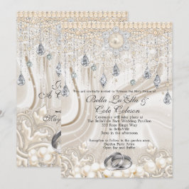 Convite Para Casamento De Pérolas E Casamentos