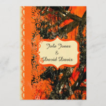 Convite para Casamento de Pescoço Vermelho