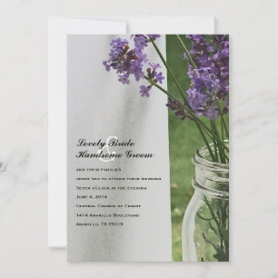 Convite para Casamento de Porch Branco da Lavanda