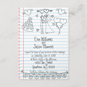Convite para Casamento de Portas de Notebook