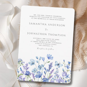 Convite para Casamento de Prados de Flor Selvagem 