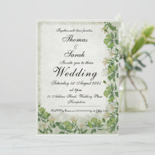 Convite Para Casamento De Prados Vitorianos