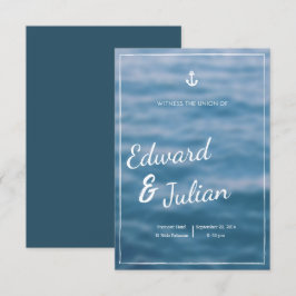 Convite para Casamento de Praia