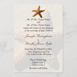 Convite para Casamento de Praia de Casamento Tropi