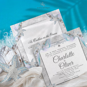 Convite para Casamento de Praia de Starfish