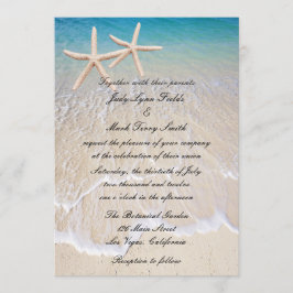 Convite para Casamento de Praia de Starfish