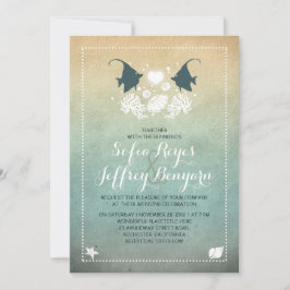 Convite para Casamento de Praia do Sr. e Sra. Fish