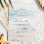 Convite para Casamento de Praia Fora/Casamento Oce<br><div class="desc">Este belo convite de casamento à praia é perfeito para aqueles que se casam na praia! Este convite para casamento na praia pode ser personalizado para você e para as especificidades do seu casamento. Faça seu convite de casamento personalizado! Você pode editar os nomes dos noivos e também os detalhes...</div>