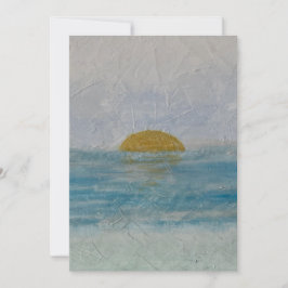 Convite para Casamento de Praia Sunset de Watercol