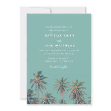 Convite para Casamento de Praias na Costa Rica Pal