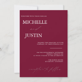 Convite para Casamento de QR Minimalista Moderno