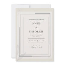 Convite para Casamento de Quadros Modernos