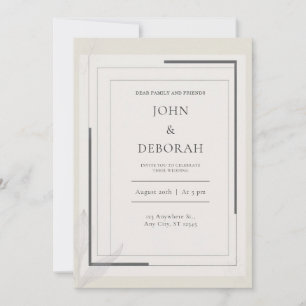 Convite para Casamento de Quadros Modernos