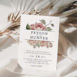 Convite para casamento de Rosa Blush