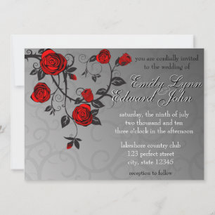 Convite para Casamento de Rosas Encantados