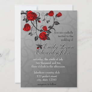 Convite para Casamento de Rosas Encantados