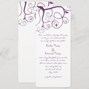 Convite Para Casamento De Roxos