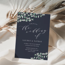 Convite Para Casamento De Sage De Inverno