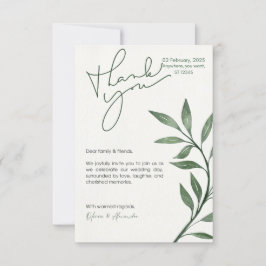 Convite para Casamento de SAGE VERDE DIGITAL PERSO