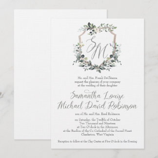 Convite para Casamento de Samantha & Michael