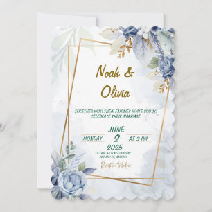 Convite para Casamento de Sangue de Azul Eetano