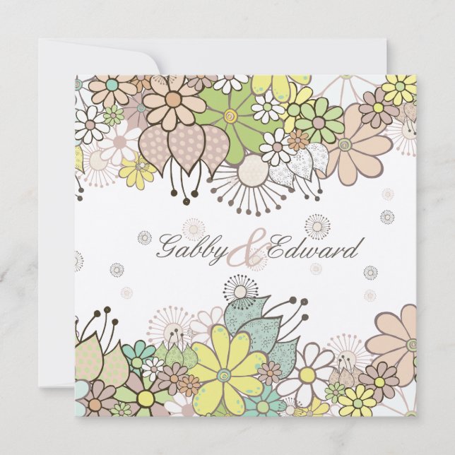 Convite para Casamento de Sangue Neutro Suave (Frente)