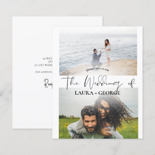 Convite para Casamento de Script de Foto Minimalis
