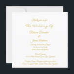 Convite para Casamento de Script Elegante Simples<br><div class="desc">Convite para Casamento de Script Elegante Simples | Quadrado</div>