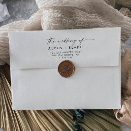 Convite para Casamento de Script Moderno
