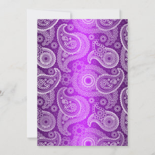 Convite para Casamento de Shimmer Roxo Satin & Pai