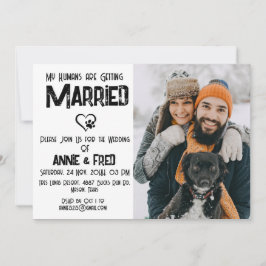 Convite para Casamento de Sobremesas de Cachorro